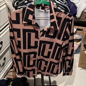 Geometric Patterned Women's Top